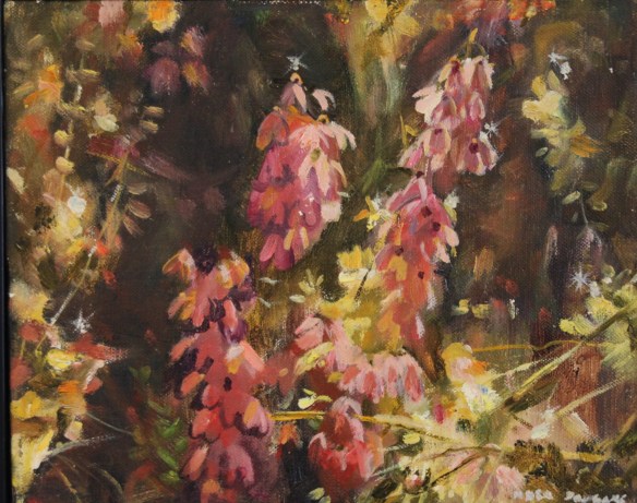 Bush Study, Neil Douglas oil on canvas