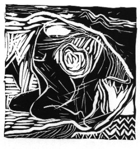 Jenni Mitchell Linocut Print.